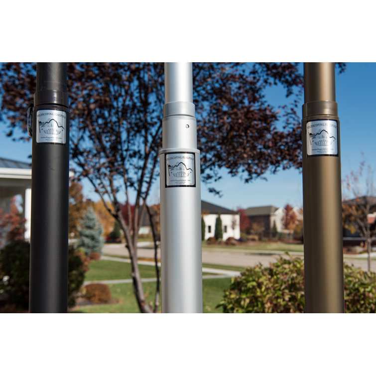Titan Aluminum Adjustable Telescoping Flagpole & Reviews Wayfair